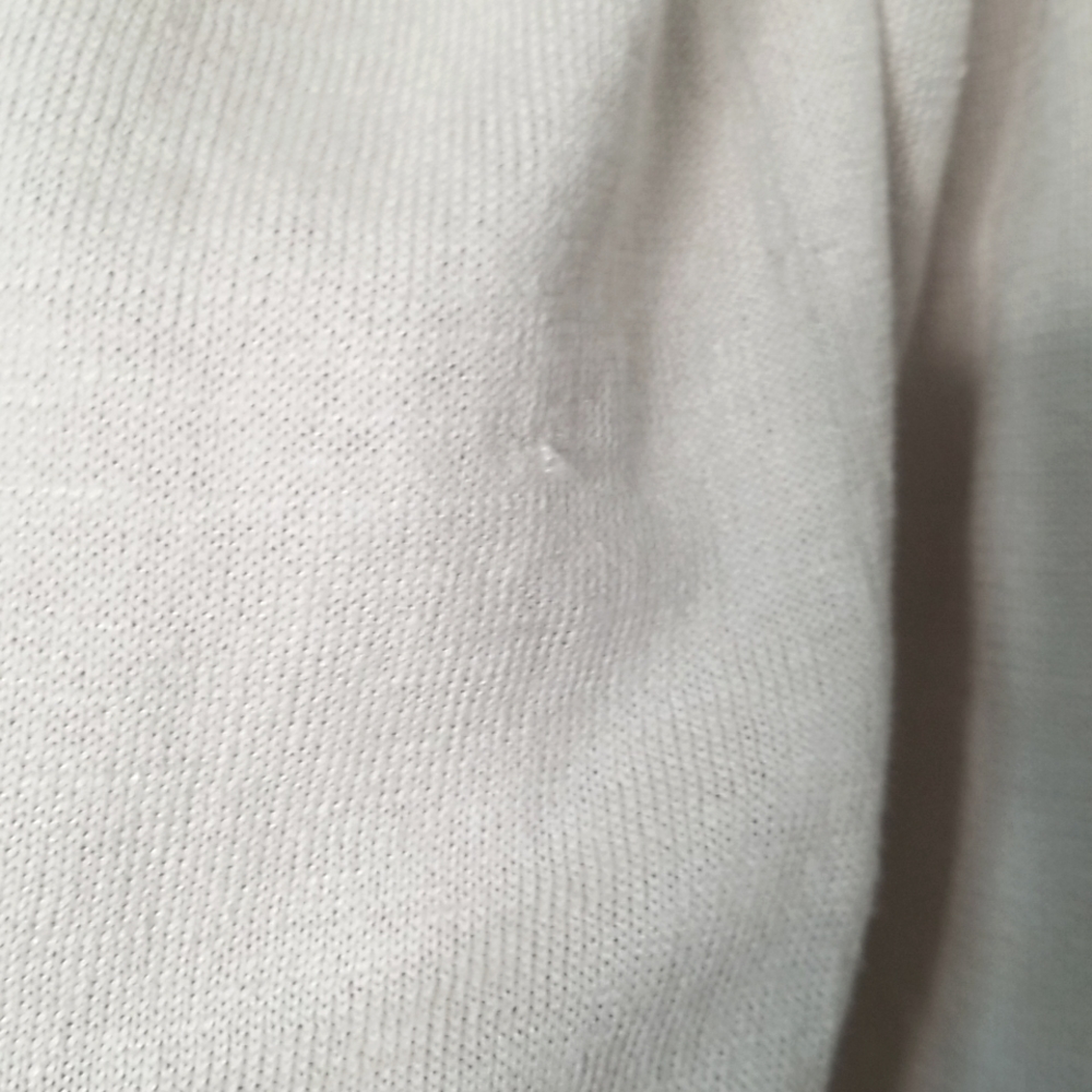NEW J.Jill Cardigan open front waterfall linen blend neutral Basic Travel - Picture 10 of 10